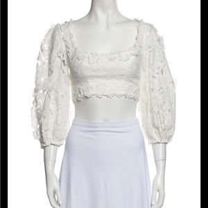 NWT - Zimmermann flower crop top size 2